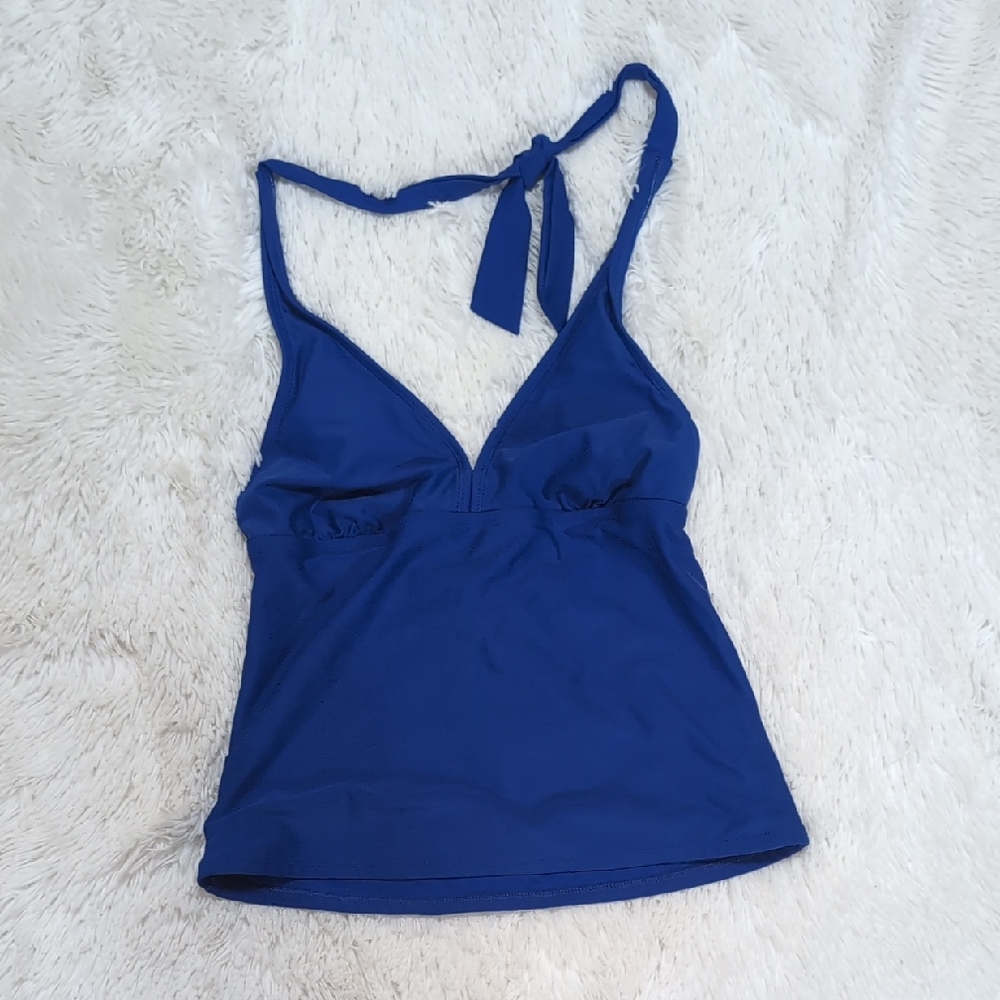 Catalina Vibrant Blue Swimsuit Tankini Top S 4-6